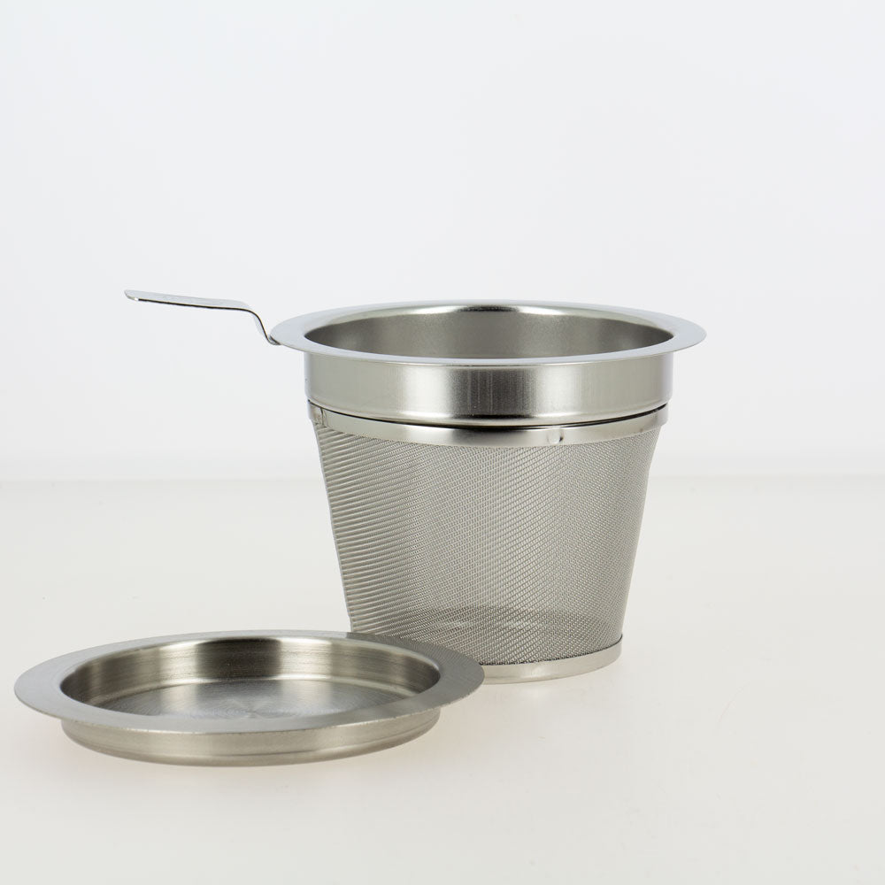 Filtre inox avec couvercle - 8 cm