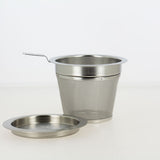 Filtre inox avec couvercle - 8 cm