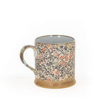 Mug en grès - Estampe Fleurs Rouges 30cl