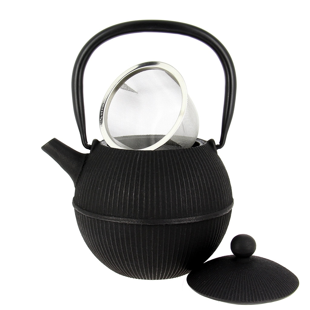 Théière Fonte Japon Boule Noire 0.9L