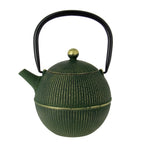 Théière Fonte Japon Boule Vert-Or 0.90L