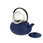 Théière Fonte Japon Wazuqu Fuku Bleue 0.55L