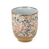 Tasse à thé en grès - Estampe Rouge 15cl