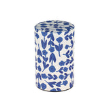 Boite Washi fleurs bleues