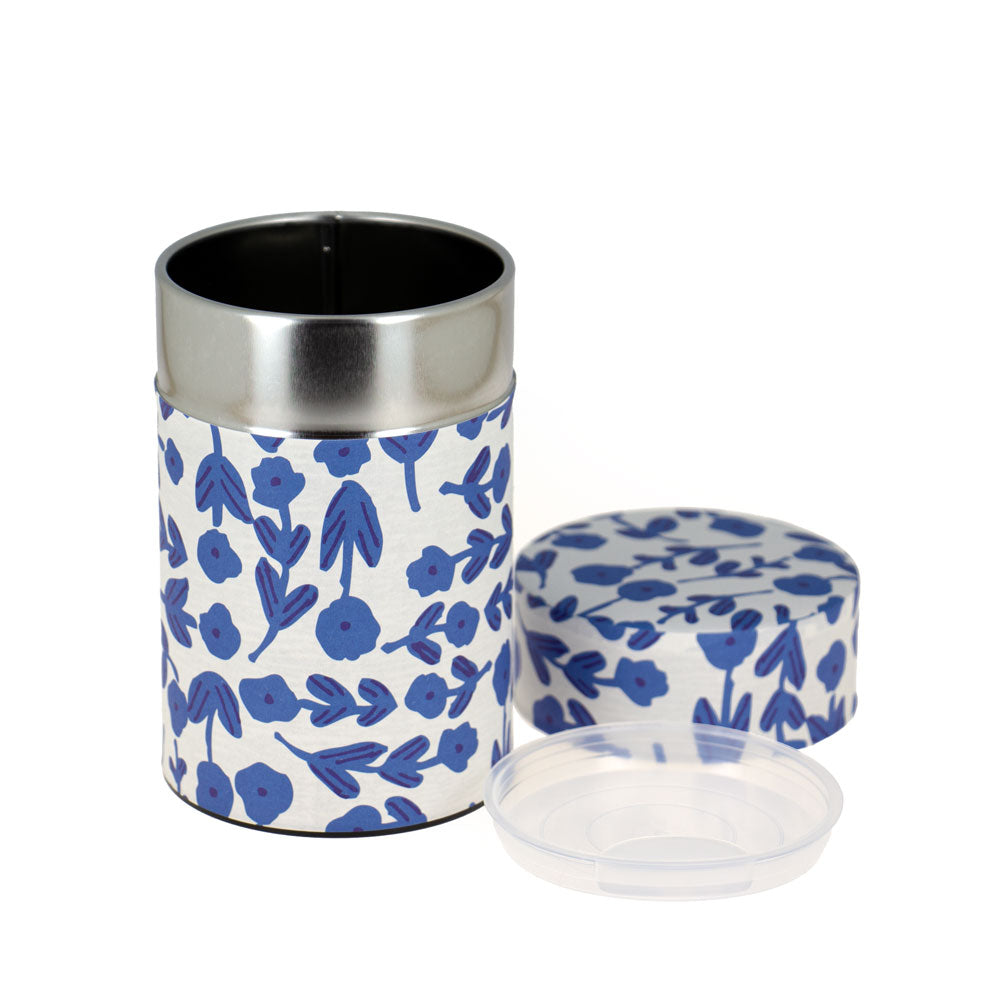 Boite Washi fleurs bleues