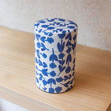 Boite Washi fleurs bleues