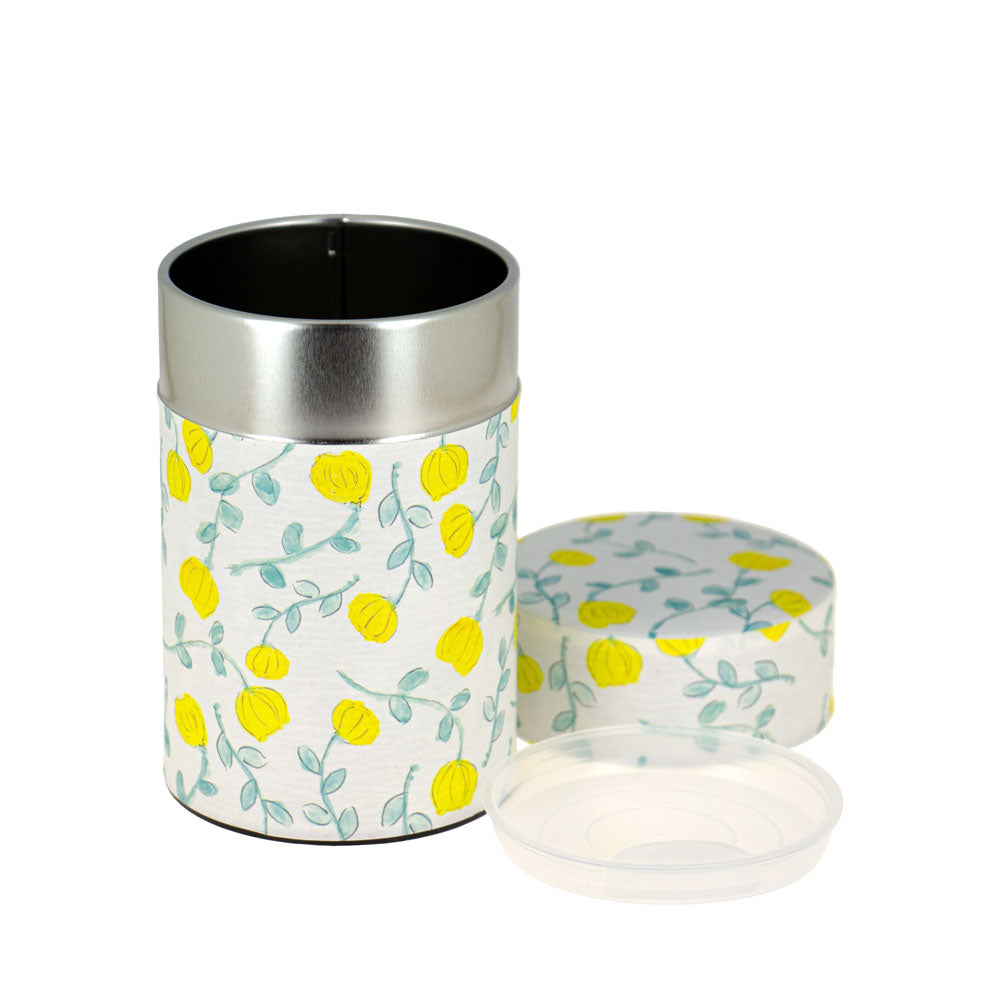 Boite Washi fleurs jaunes