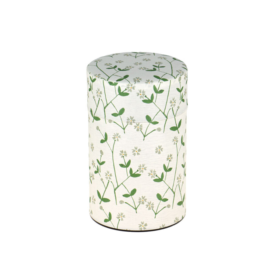 Boite Washi fleurs vertes