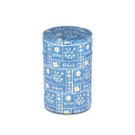 Boite washi fond bleu