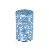 Boite washi fond bleu