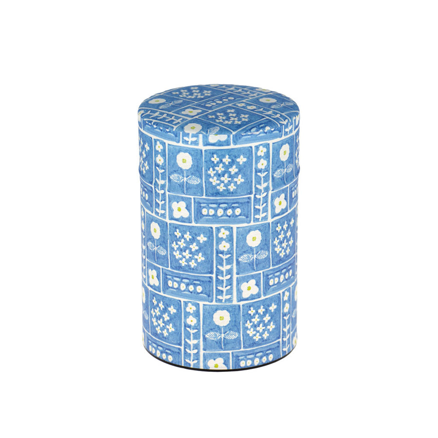 Boite washi fond bleu